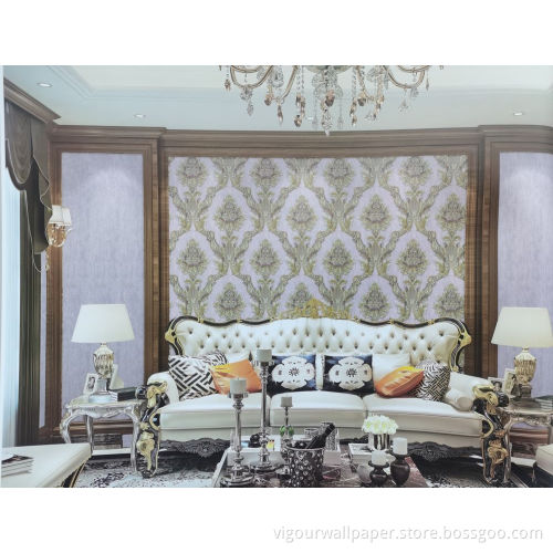 Bedroom PVC Designer Wallpaper 350g 1.06m